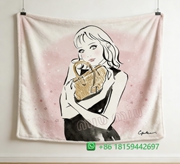 Miumiu Throw Blankets